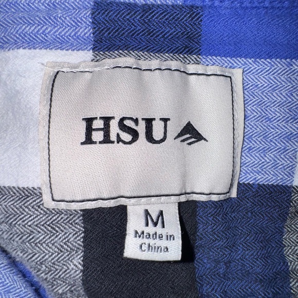 HSU Emerica Plaid Button-Up flannel the SOLE technology. Size M GUC - Picture 5 of 12